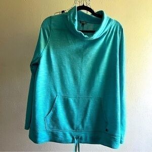 Talbots lightweight sweatshirt, aqua. Size XL. Like new.